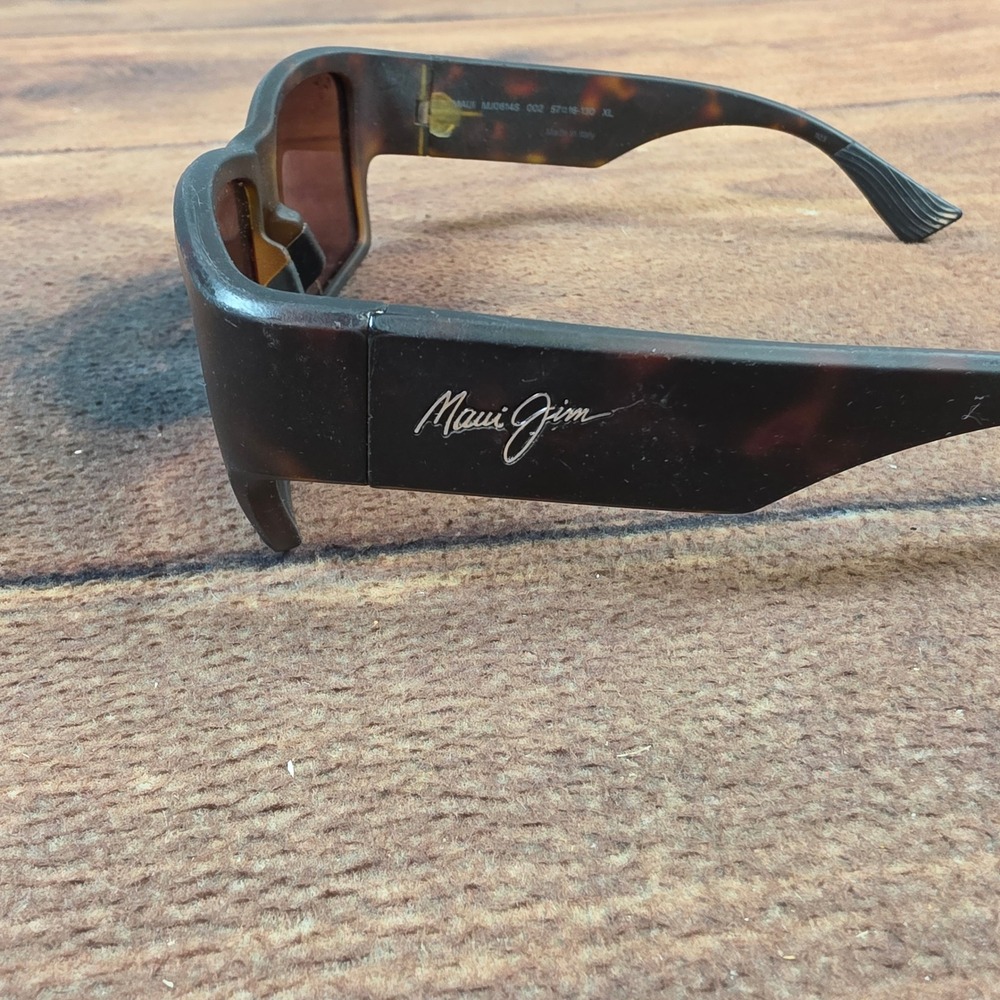 Maui Jim Ka'olu Sunglasses Mens XL Tortoise Good Polarized MJ0614S 002 - Picture 6 of 15